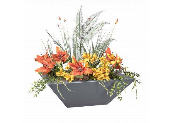 The Outdoor Plus Maya Powder Coated Planter Bowl