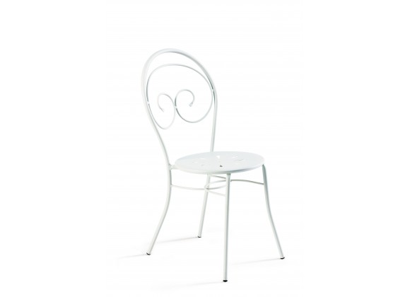 Bellini Mimmo Chair White - Front Side Angle