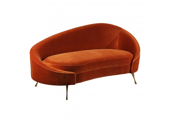 Moe's Home Collection Abigail Chaise Umber - Front Side Angle
