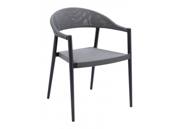 Powder Coated Aluminum Frame Arm Chair W/ Textilene Seat And Back - TEX-01 A