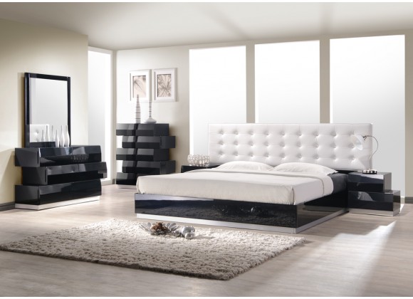 J&M Furniture Milan Black Bedroom Collection