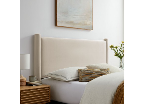Modway Rael Performance Velvet Full Headboard Ivory