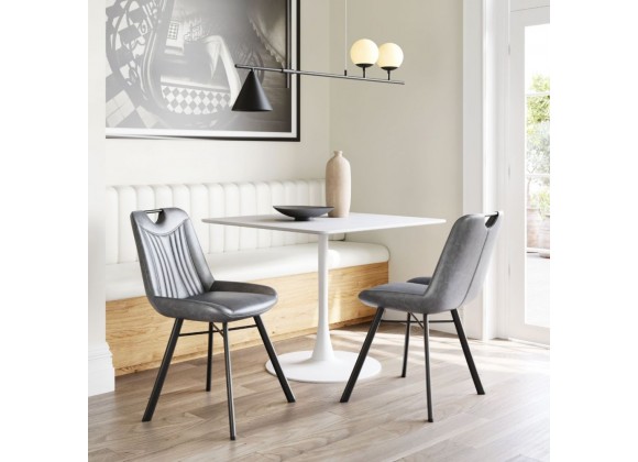 Zuo Modern Molly Dining Table in White - Lifestyle