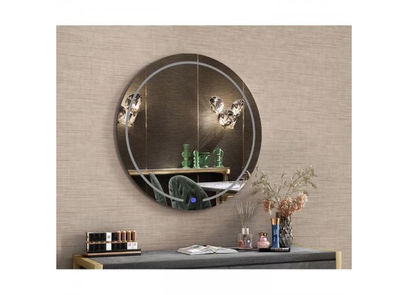 Whiteline Modern Living Valerie LED Round Mirror - Lifestyle