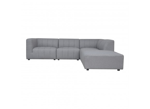 Moe's Home Collection Lyric Dream Modular Sectional Right Grey - Front Angle