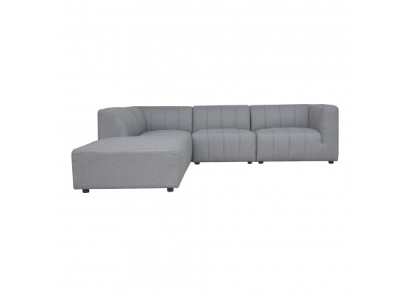 Moe's Home Collection Lyric Dream Modular Sectional Left Grey - Front Angle
