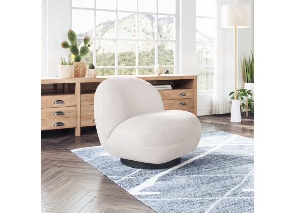 Zuo Modern Myanmar Accent Chair in Cream - Lifestyle