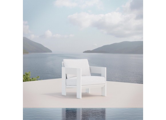 Azzurro Living Mykonos Club Chair With Polar Cushion - Lifestyle