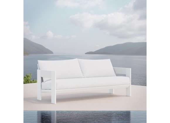 Azzurro Living Mykonos 3 Seat Sofa With Polar Cushion - Lifestyle