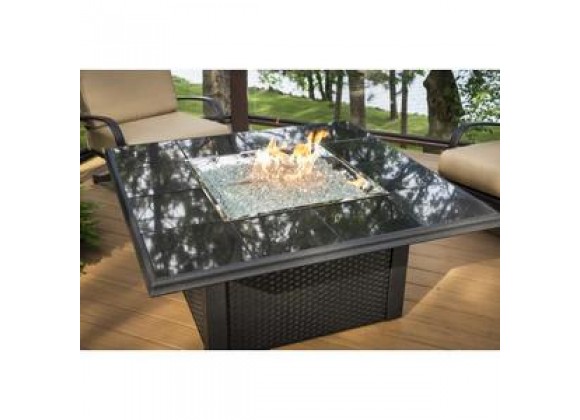 Outdoor Greatroom Company Napa Valley Fire Pit Table with CF-2424 Burner - Lifestyle