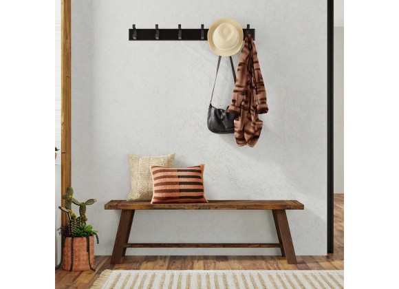  Newberry Bench in Medium Brown - Lifestyle