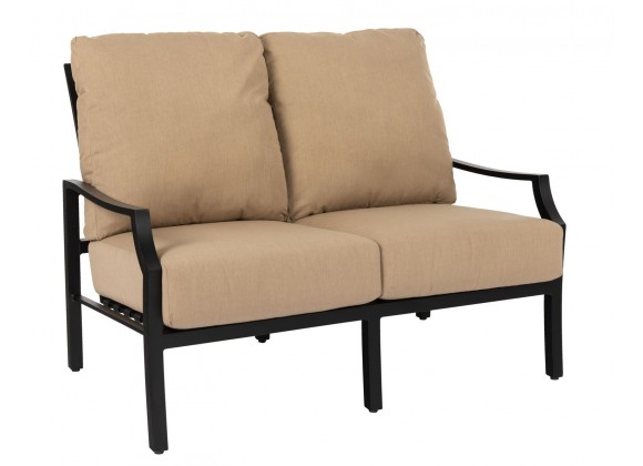 Woodard Nico Cushion Love Seat - Angled