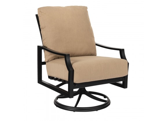 Woodard Nico Cushion Swivel Rocking Lounge Chair - Angled