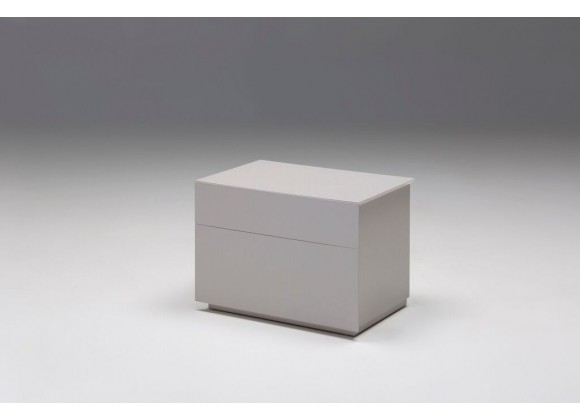 Vex 2 Drawer Night Table Matte Stone