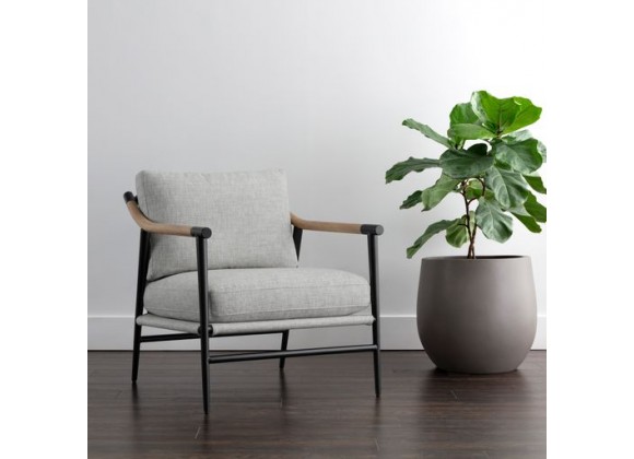 Sunpan Meadow Lounge Chair - Vault Fog - Lifestyle