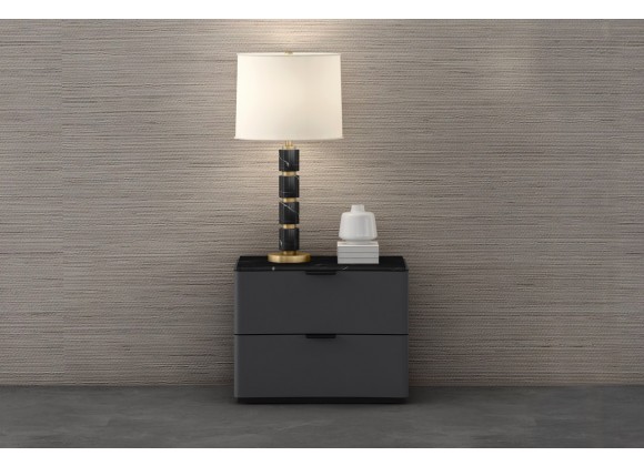 Massimo Nightstand in Dark Gray-Lifestyle 1