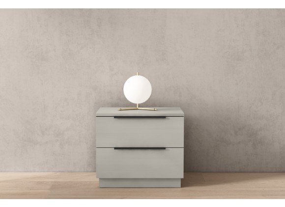 Damien Nightstand in Light Gray-Lifestyle 1