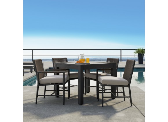 Pietra Armless Dining Chair in Echo Ash, No Welt - Lifestyle