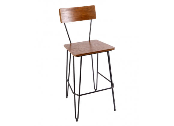 NV Barstool With Steel Wire Frame - Sand Black Finish