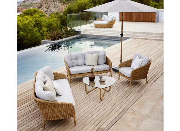 Cane-Line Wave Coffee Table Base Setting Set