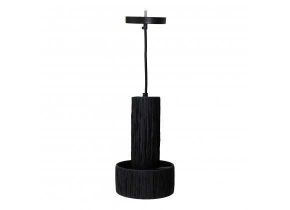 Moe's Home Collection Shine Pendant Lamp - Black - Front Angle