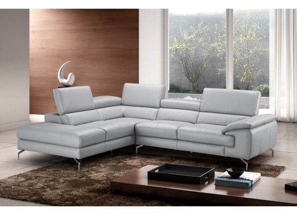 J&M Furniture Olivia Premium Leather Sectional In Left / Right Facing Chaise