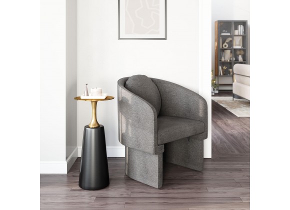 Olya Accent Chair Truffle in Gray- Lifestyle 1