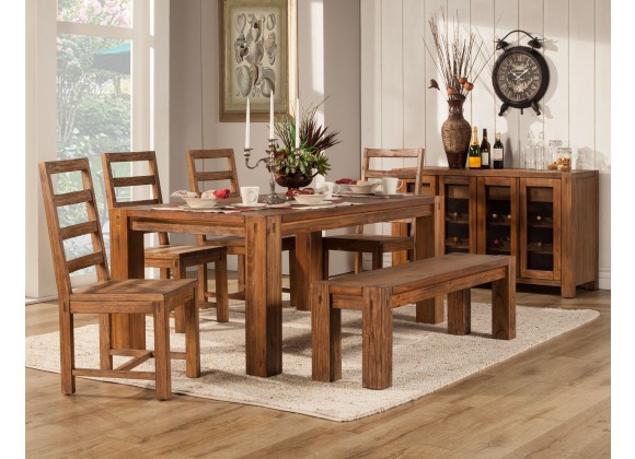 Alpine Furniture Shasta Dining Table in Salvaged Natural - Lifestyle