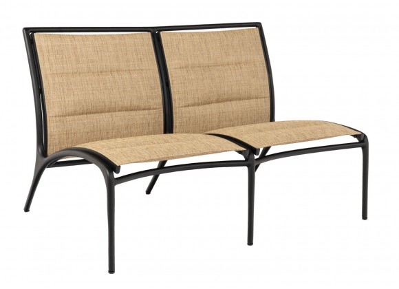 Woodard Orion Padded Sling Armless Love Seat