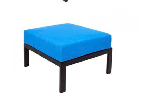 Belmar Ottoman Black/Soft Gray Frame - No Cushion