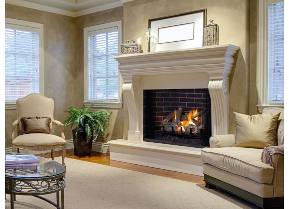 Superior Fireplaces 24" Ozark Charred Oak Logs 8 pcs Set - Lifestyle