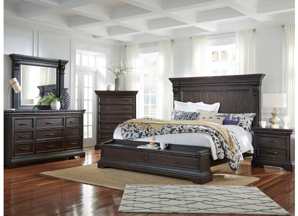 Pulaski Furniture Caldwell Mirror Bedroom View