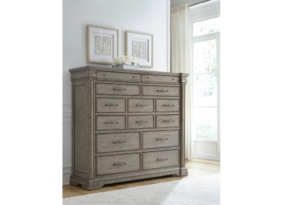 Pulaski Furniture Madison Ridge 14 Drawer Master Chest in Heritage Taupe