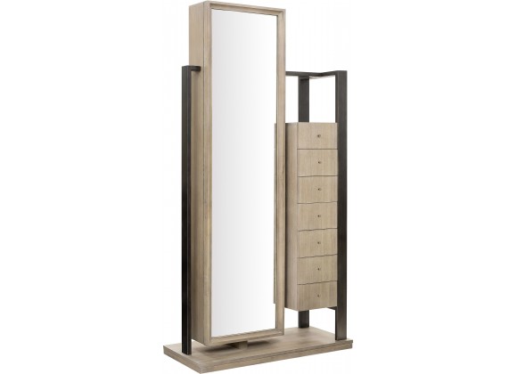 Pulaski Furniture Mirror Semanier with Storage Front