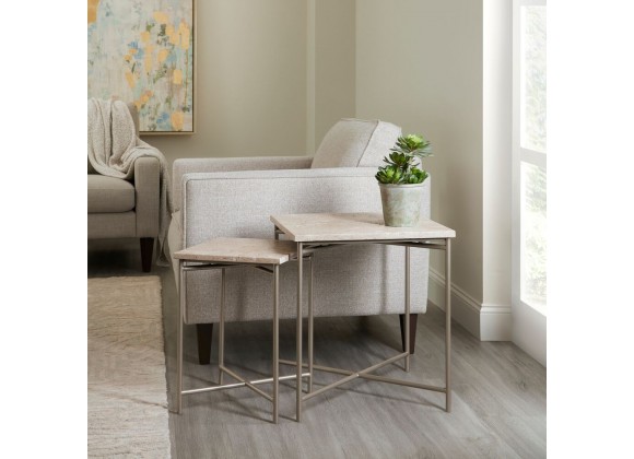 Pulaski Furniture Large Stone Top Nesting Table
