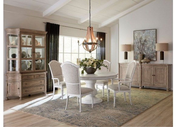 Pulaski Furniture Higgins Street Round Dining Table with an Urn Shaped Pedestal Base