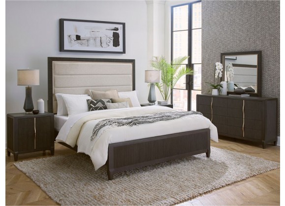 Pulaski Furniture West End Loft 2-Drawer Nightstand with USB-C Outlets Room View