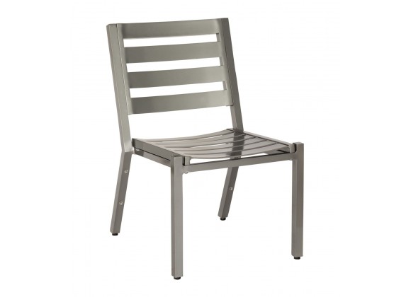 Woodard Palm Coast Slat Dining Side Chair - Stackable
