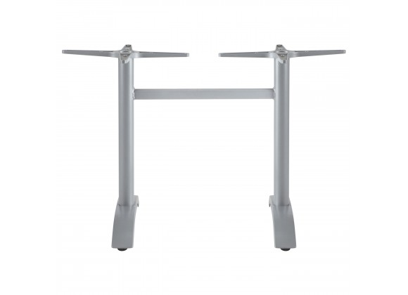 Palm 2 Aluminum Dining Base - Silver