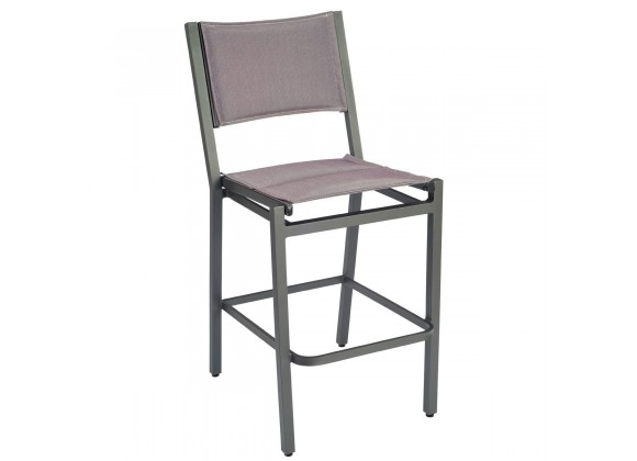 Woodard Palm Coast Padded Sling Bar Stool without Arms - Angled
