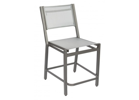 Woodard Palm Coast Sling Counter Stool without Arms - Angled