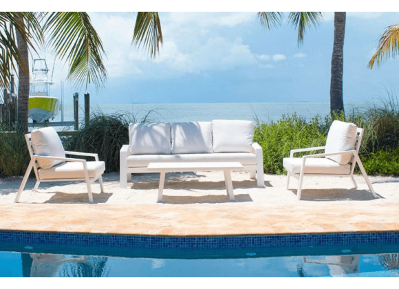 Panama Jack Outdoor Mykonos 4-Piece Seating Set  001