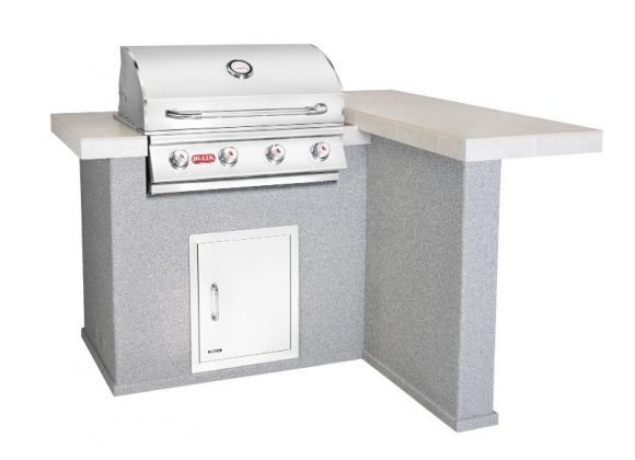 Bull BBQ Patio Q Outdoor Island Kitchen & Grill - Angled