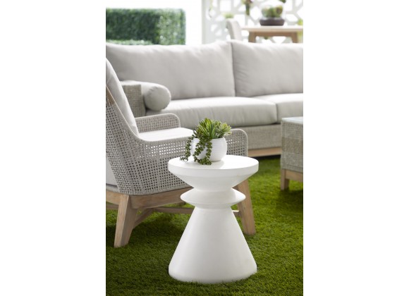 Essentials For Living Pawn Accent Table in Ivory - Lifestyle