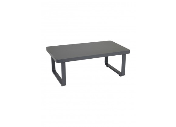 Palm Beach Coffee Table - Aluminum - Angled