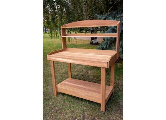 All Things Cedar Potting Bench - Lifestyle