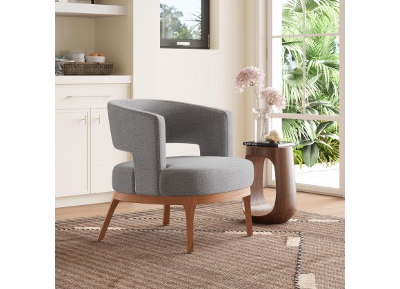 Penryn Accent Chair in Slate Gray - Lifestyle