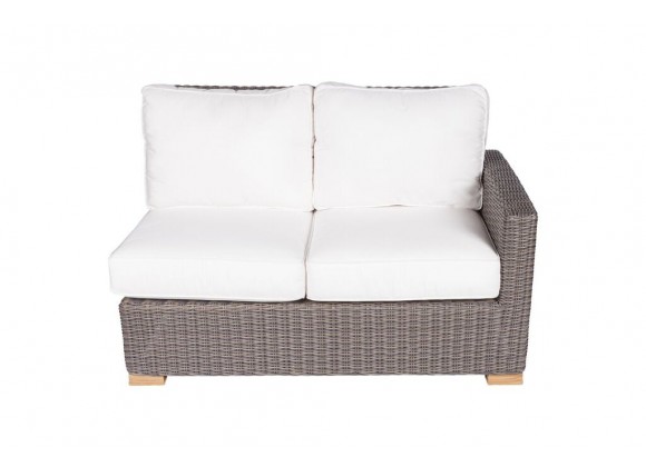 Royal Teak Sanibel Wicker 2-Seater Arm Left