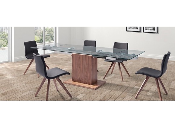Whiteline Modern Living Pilastro Extendable Dining Table