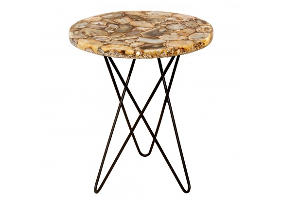 Natura Agate Accent Table - Front